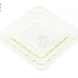 花邊正方餐盤(4、6PCS