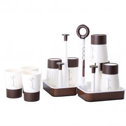 蝴蝶結八位杯架套裝